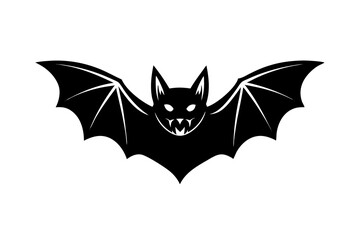 Obraz premium Sparkle Bat Face with Magical Starburst Cute Halloween Vector Clipart