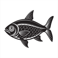 Fototapeta premium fish on a white background