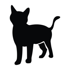 Cat Silhouette Vector Illustration