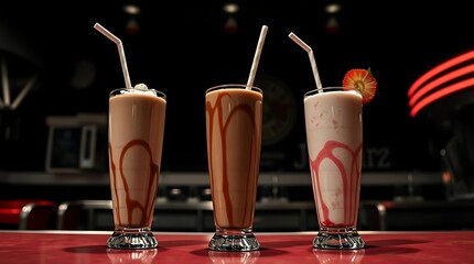 Colorful Bubble Teas with Tapioca Pearls &ndash; Trendy Caf&eacute; Style Beverage Display