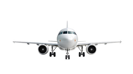 Sleek Aerial Ascent: A modern passenger aircraft is seen poised, ready for takeoff. It presents a visual representation of power, efficiency, and seamless travel.