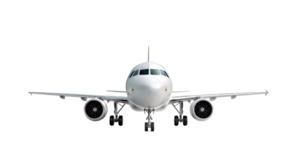 Sleek Aerial Ascent: A modern passenger aircraft is seen poised, ready for takeoff. It presents a visual representation of power, efficiency, and seamless travel.