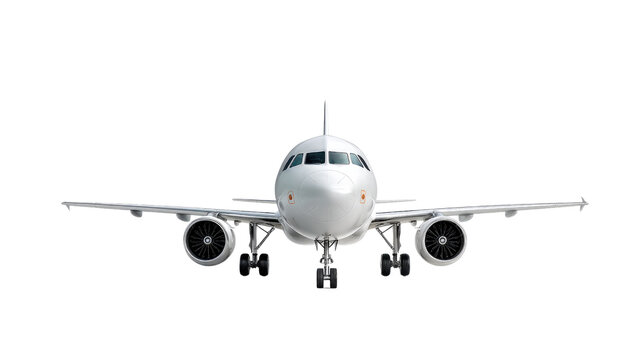 Sleek Aerial Ascent: A modern passenger aircraft is seen poised, ready for takeoff. It presents a visual representation of power, efficiency, and seamless travel.