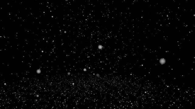 Sparkle overlay transparent backround. snowfall against a black backgrounds. Suitable for winterthemed designs, holiday greetings, festive promos, and Christmas graphics.