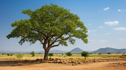 Fototapeta premium landscape neem tree