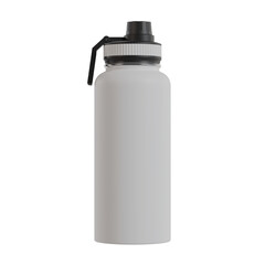 white tumbler isolated on transparent background