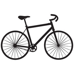 Obraz premium Flat design sport cycle silhouette 
