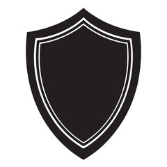 Shield silhouette vector