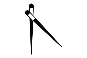 Chopstick Icon, Chopstick Vectors on white background.