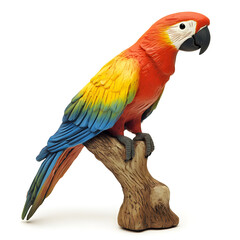 Fototapeta premium Bird-Inspired Objects and Wildlife Isolated on White Background