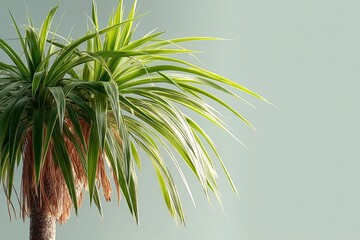 Obraz premium Indoor plant showcasing lush green leaves near a soft background in a well-lit room during daylight hours