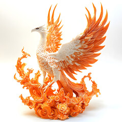 Obraz premium Bird-Inspired Objects and Wildlife Isolated on White Background