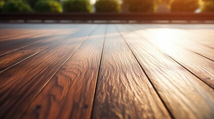 Obraz premium brown wood deck texture
