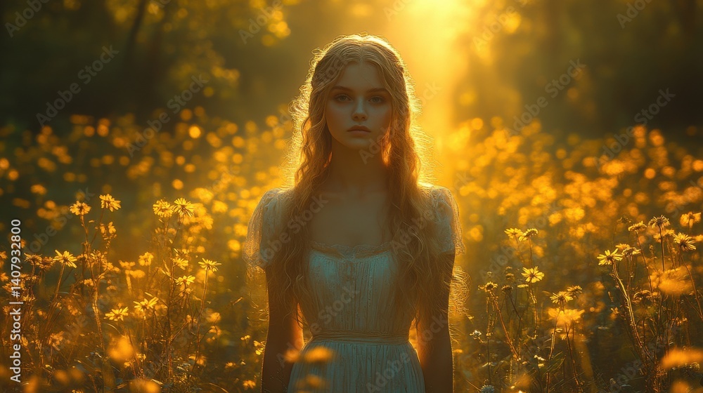 Poster enchanted journey down the golden path to oz concept fantasy photoshoot golden path enchanted journe
