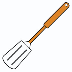 Spatula illustration flat vector design