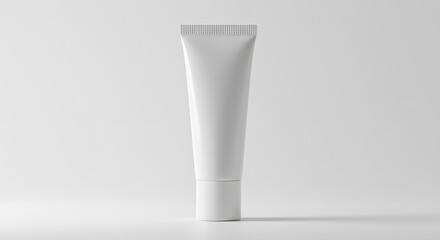 Blank White Cosmetic Tube Mockup Skincare Beauty Product Packaging