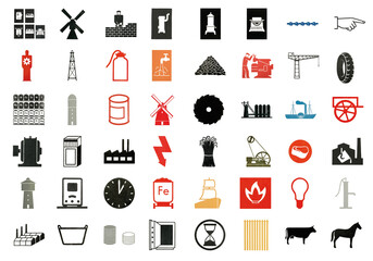industry icons set