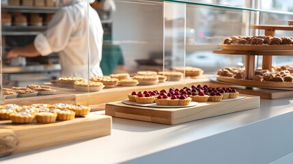A whimsical scene of miniature chefs passionately crafting egg tarts in a lively bakery kitchen, showcasing culinary artistry.