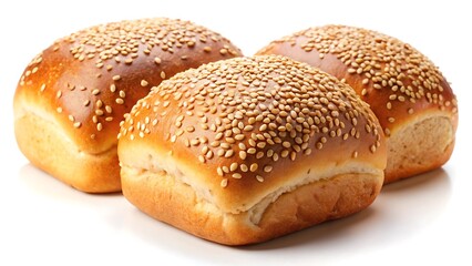 Soft and Fluffy Sesame Bread Loaves