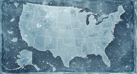 usa map of united states america us