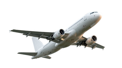 Obraz premium Soaring to New Heights: A commercial airplane ascends, embodying the spirit of travel, adventure, and the boundless possibilities of the sky. 