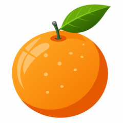 tangerine fruit vector illustration