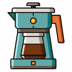 coffee maker isolated on white