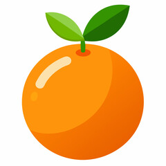 tangerine fruit vector illustration
