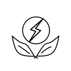 eco energy. green power. renewable energy icon set.