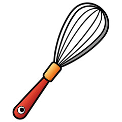 Whisk illustration flat vector design
