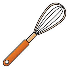 Whisk illustration flat vector design