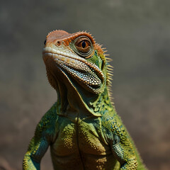 Fototapeta premium iguana on a tree