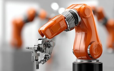 Fully automated shipyard workshop where steel plates are laser-cut, shaped, and assembled by intelligent machines under cloud-based control., copy space for text - Automated