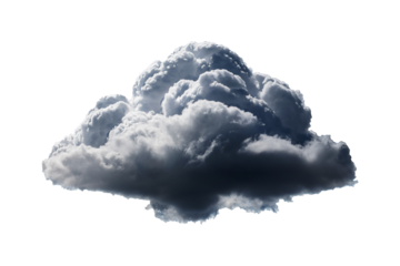 Moody Gray Cumulus Cloud Formation