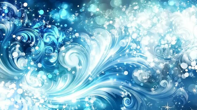 Winter floral abstract background