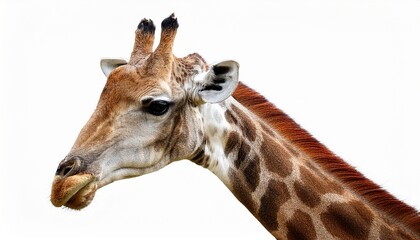 Naklejka premium giraffe isolated on white background