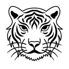 tiger head vector