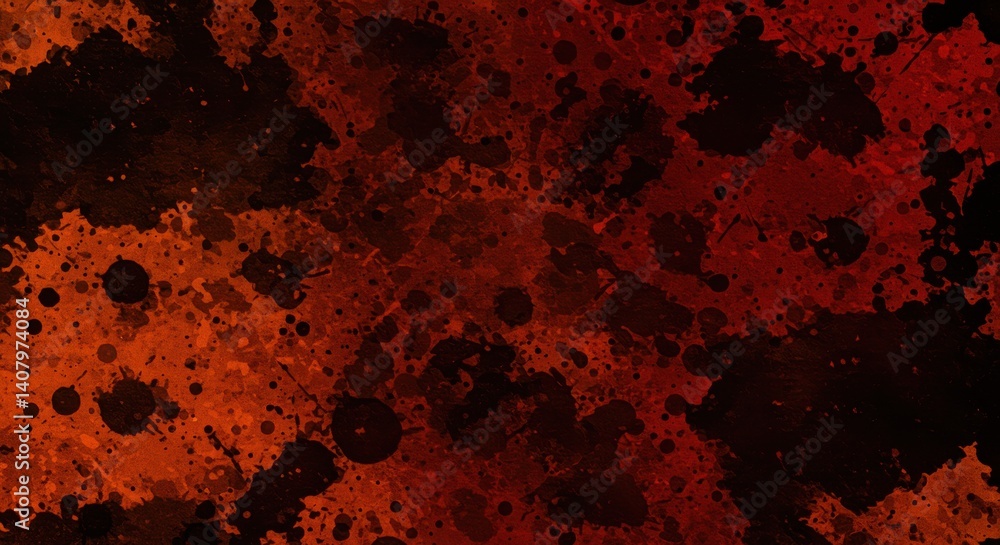 Aufkleber abstract splatter background with red and black paint texture effect