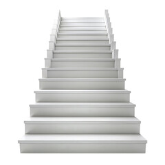 White Staircase Success Steps