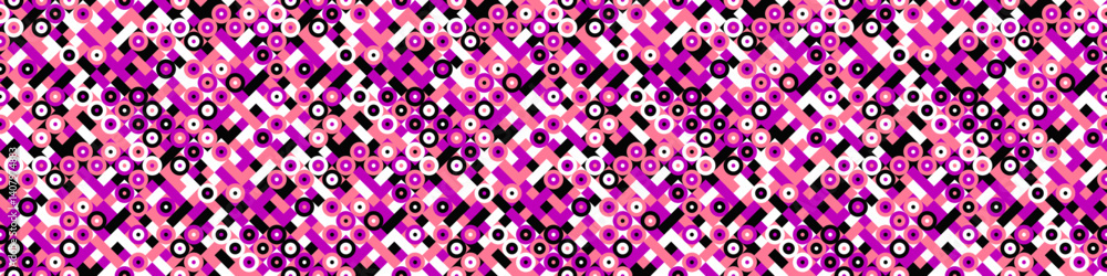 Poster horizontal geometrical abstract diagonal geometric pattern background - seamless repeating wide vect