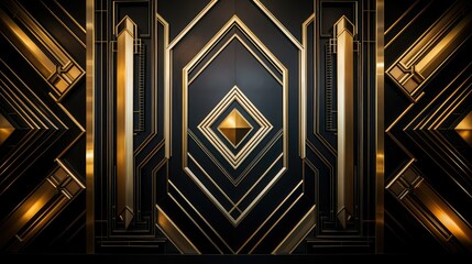 Obraz premium luxury art deco wall