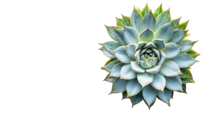 Lush green plant set against a pure black background emphasizing its rich color and intricate leaf structure