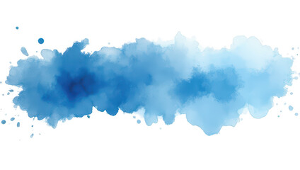 Obraz premium Abstract Blue Watercolor Wash Background