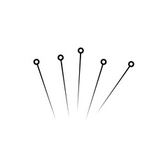 acupuncture needles icon