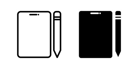Tablet icon set. for mobile concept and web design on white background