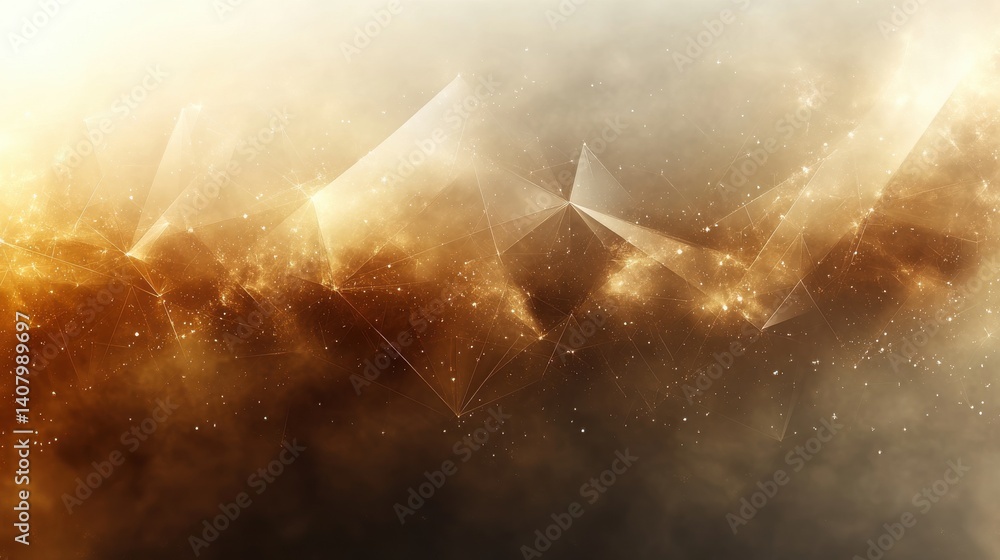 Poster light pastel soft pale brown gold golden champagne beige white abstract background geometric shape l