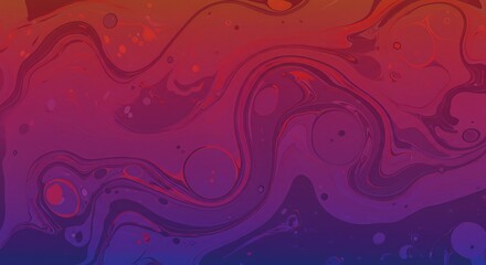 Fototapeta premium Crimson & Indigo Fluid Art: Abstract Swirl Texture AI Generated