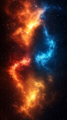 Obraz premium Colorful Nebula in Deep Space