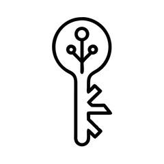 Keyed tree icon