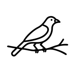 Icon of a bird on a branch © Dawid